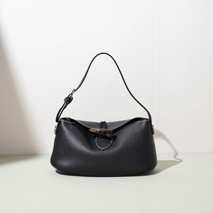 李記 | 原創手工真皮 | 好看又百搭の荔枝紋腋下包w3412號