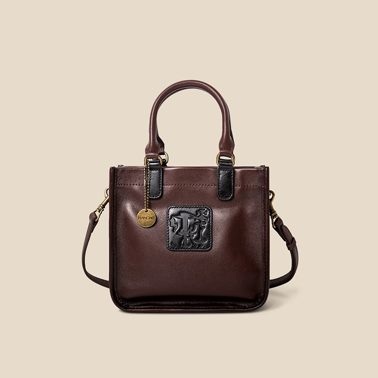 李記 | 原創手工真皮 | 落落大方い象形文字の手提包xh134號