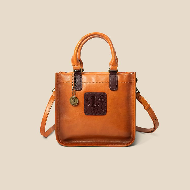 李記 | 原創手工真皮 | 落落大方い象形文字の手提包xh134號