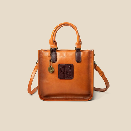 李記 | 原創手工真皮 | 落落大方い象形文字の手提包xh134號