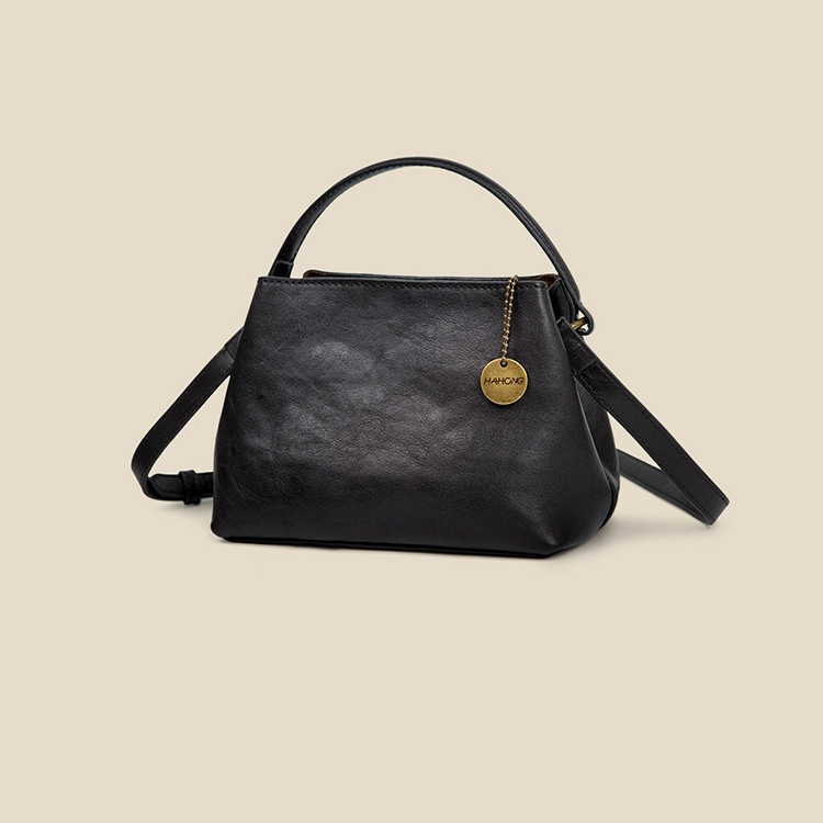 李記 | 原創手工真皮 | 植鞣革製い簡約手提包xh16號