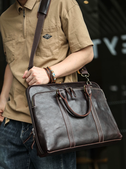 李記 | 原創手工真皮 | 絕不能將就の公文包yd8150號