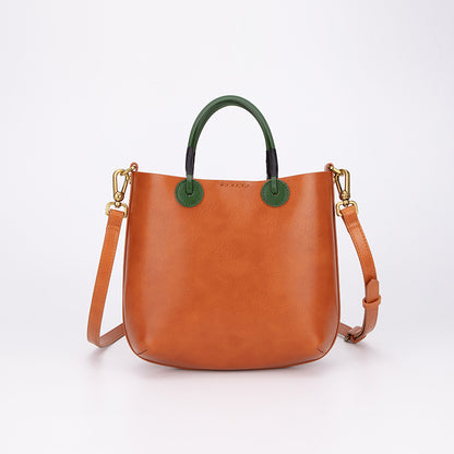 Li Ji | Original handmade genuine leather | Conflicting color design for a small number of vintage handbags ZB093 