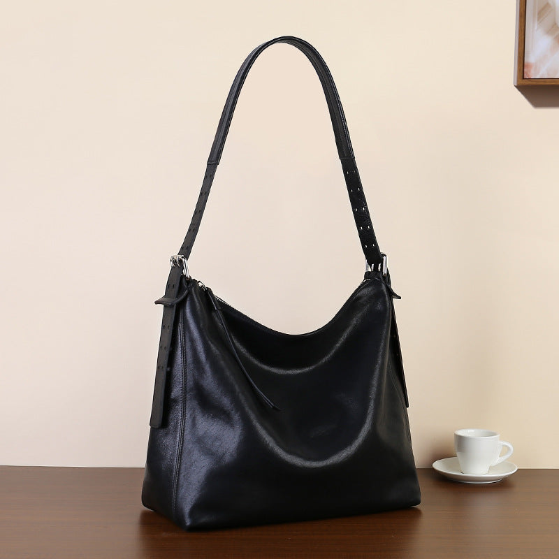 李記 | 原創手工真皮 | 輕奢輕撫い單肩腋下包zl2772號