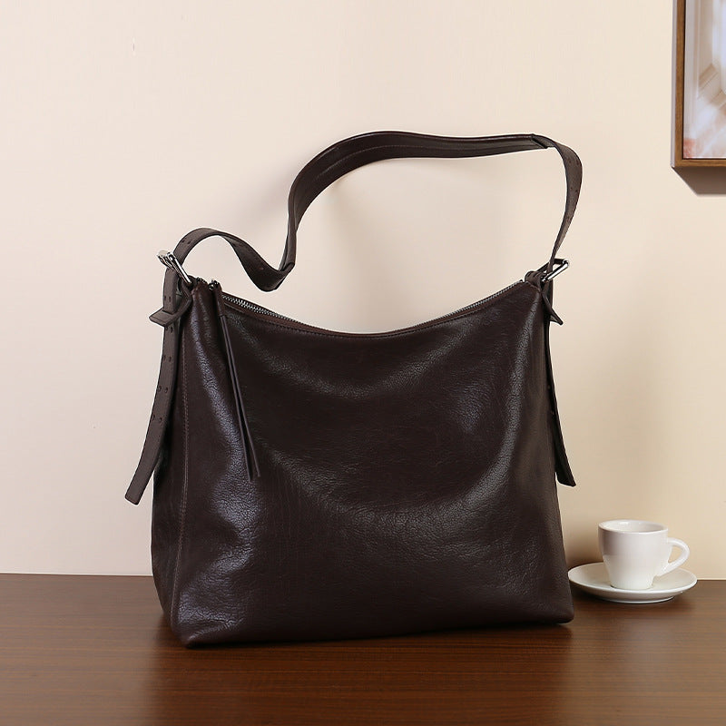 李記 | 原創手工真皮 | 輕奢輕撫い單肩腋下包zl2772號