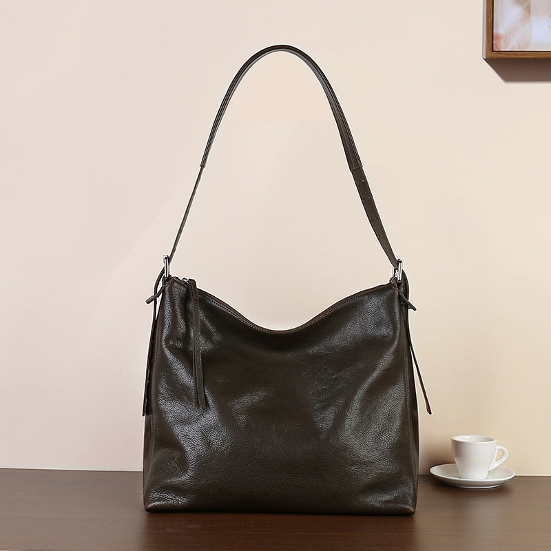 李記 | 原創手工真皮 | 輕奢輕撫い單肩腋下包zl2772號