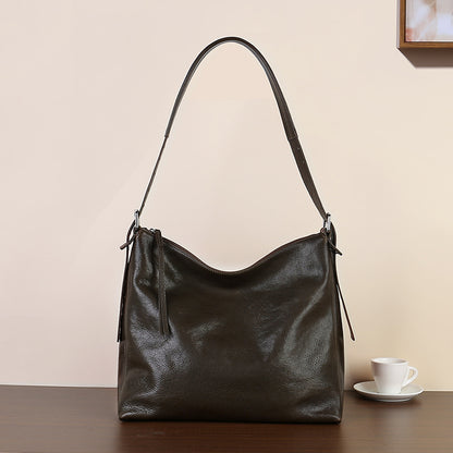 李記 | 原創手工真皮 | 輕奢輕撫い單肩腋下包zl2772號