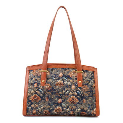 李記 | 原創手工真皮 | 繁花刺繡の大容量包zl96179號