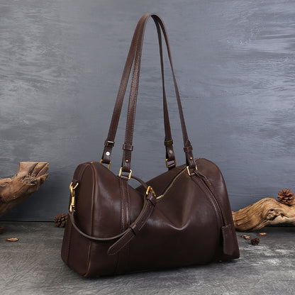 李記 | 原創手工真皮 | 經典グ 大容量バッグ波士頓包zr8818號