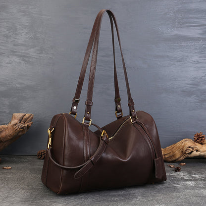 李記 | 原創手工真皮 | 經典グ 大容量バッグ波士頓包zr8818號