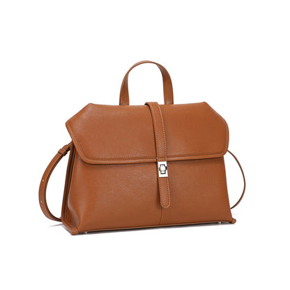 Li Ji | Original handmade genuine leather | Quality and textured two-layer cowhide messenger bag No. zt7923 