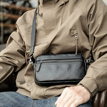 李記 | 原創手工真皮 | 提升時尚力の斜唄包A04號