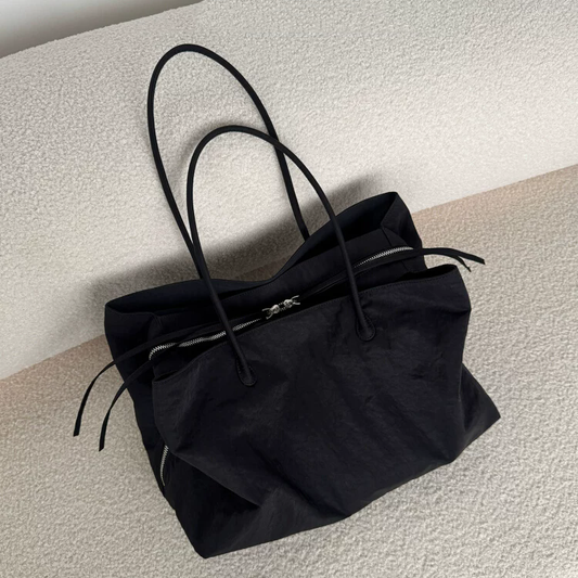 李記 | 原創手工真皮 | 無性別~多隔層尼龍防水健身肩背包aan185號