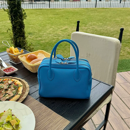 李記 | 原創手工真皮 | 雙隔層~頭層牛皮波士頓包aan218號