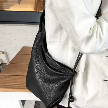 李記 | 原創手工真皮 | 頭層皮い慵懶泡泡紋で側背包aan228號