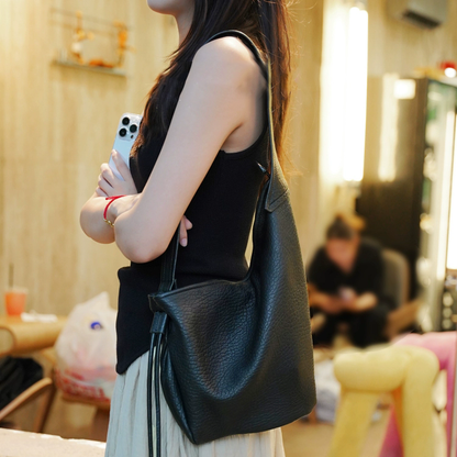 李記 | 原創手工真皮 | 頭層皮い慵懶泡泡紋で側背包aan228號