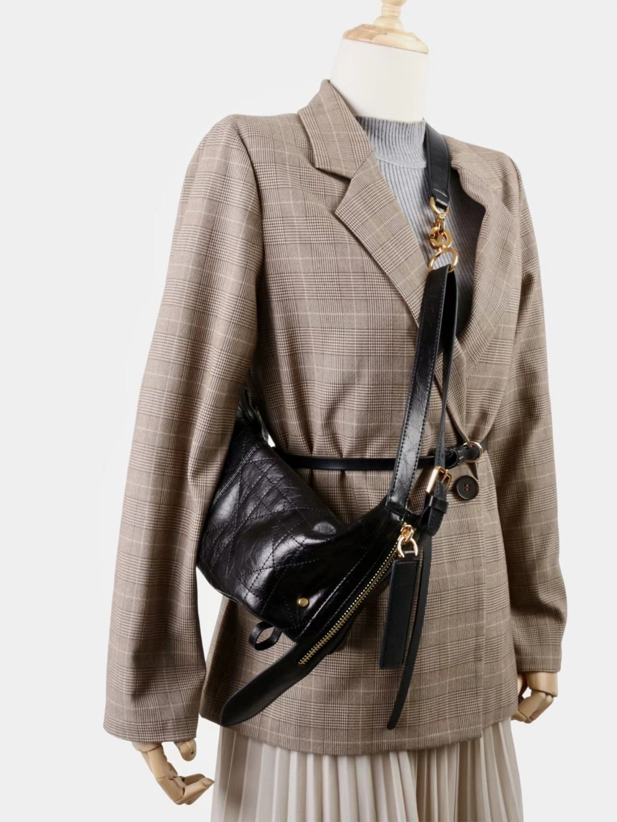 李記 | 原創手工真皮 | 鬆弛有型の流浪包an286號