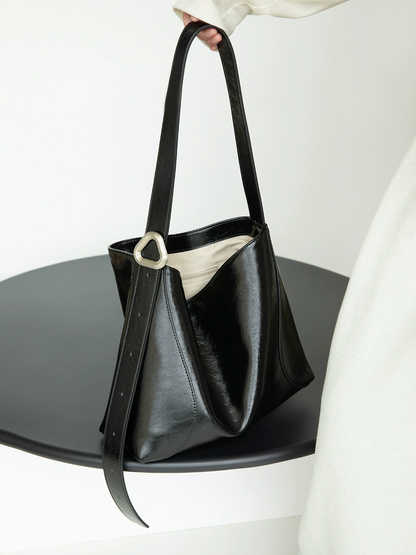 李記 | 原創手工真皮 | 油蠟牛皮が通勤托特包bb1071號