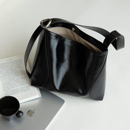 李記 | 原創手工真皮 | 油蠟牛皮が通勤托特包bb1071號