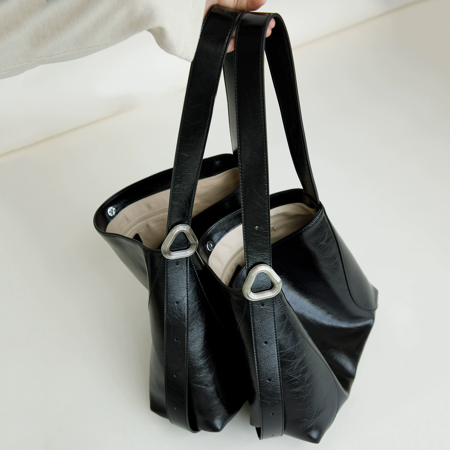 李記 | 原創手工真皮 | 油蠟牛皮が通勤托特包bb1071號