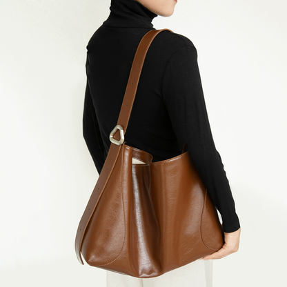 李記 | 原創手工真皮 | 油蠟牛皮が通勤托特包bb1071號