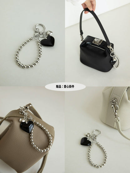 李記 | 原創手工真皮 | 小眾設計い荔枝紋真皮の便當包bb1075號