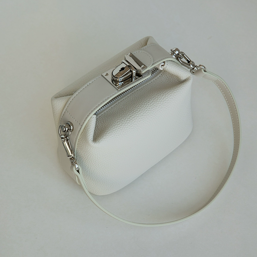 李記 | 原創手工真皮 | 小眾設計い荔枝紋真皮の便當包bb1075號