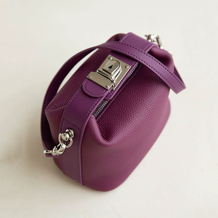 李記 | 原創手工真皮 | 小眾設計い荔枝紋真皮の便當包bb1075號