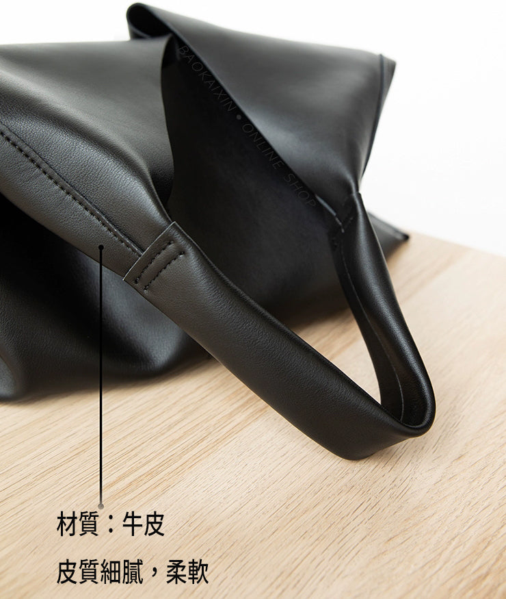 李記 | 原創手工真皮 | 慵懶風~內膽+大容量托特包bb42號
