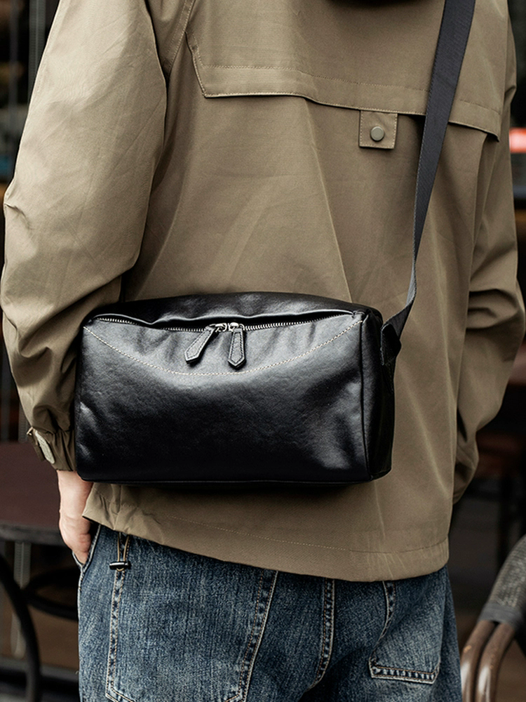 李記 | 原創手工真皮 | 個性又有造型の斜唄包bl231號