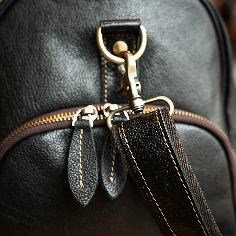 李記 | 原創手工真皮 | 手提+多背法露營旅行靈活切換の差旅包bl362號