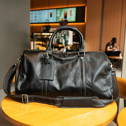 李記 | 原創手工真皮 | 手提+多背法露營旅行靈活切換の差旅包bl362號