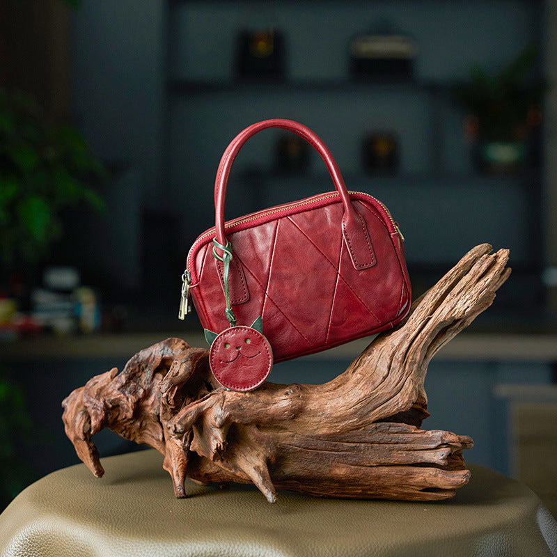 李記 | 原創手工真皮 | 日系復古い質感手提包cm317號