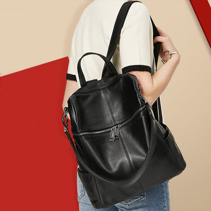 Li Ji | Original handmade leather | Korean version upgraded classic backpack No. D9759 