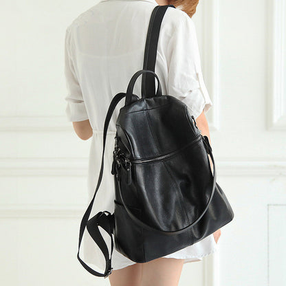 Li Ji | Original handmade leather | Korean version upgraded classic backpack No. D9759 