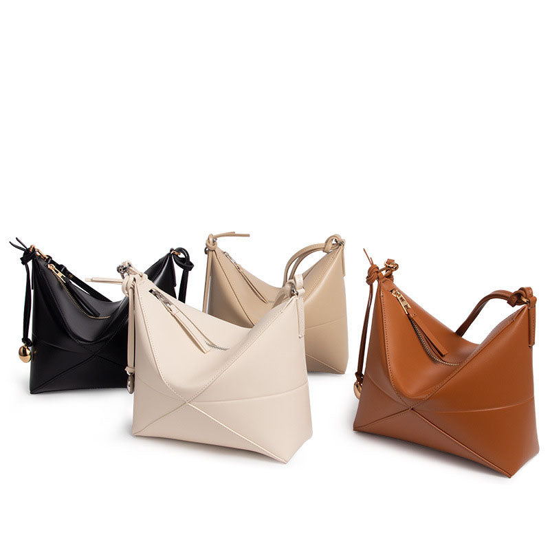 李記 | 原創手工真皮 | 幾何折疊い腋下包ds569號