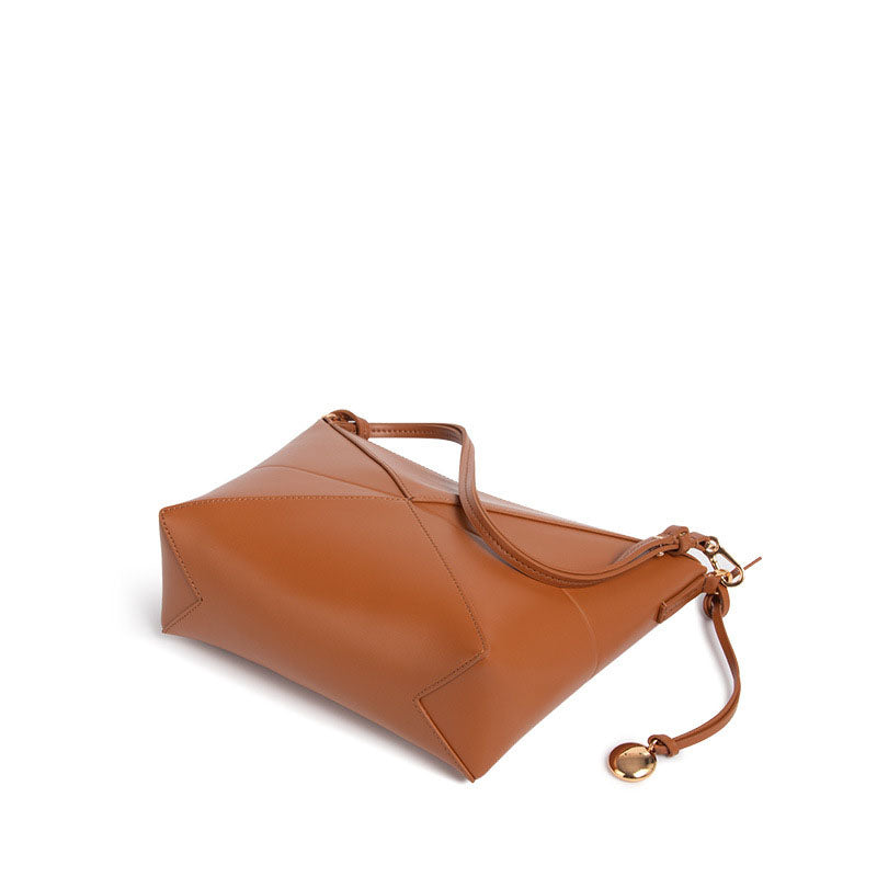 李記 | 原創手工真皮 | 幾何折疊い腋下包ds569號