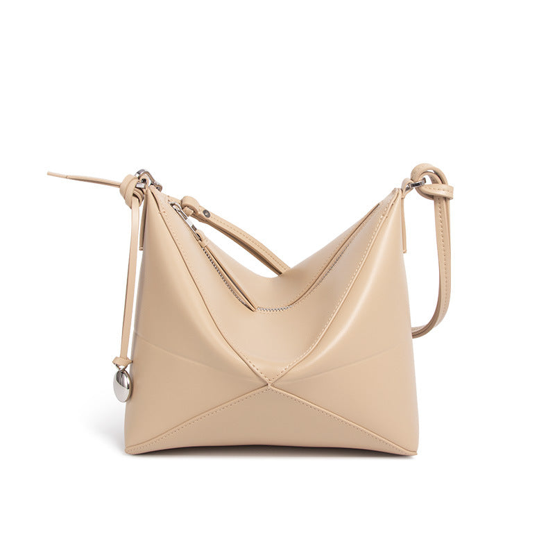 李記 | 原創手工真皮 | 幾何折疊い腋下包ds569號