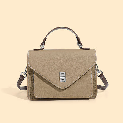 李記 | 原創手工真皮 | 法式經典い雙肩帶の小方包DX2922號