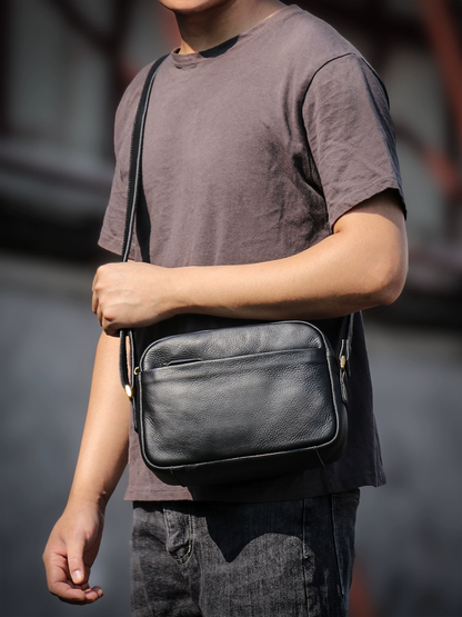 李記 | 原創手工真皮 | 休閒出行好搭檔の斜唄包jz165號