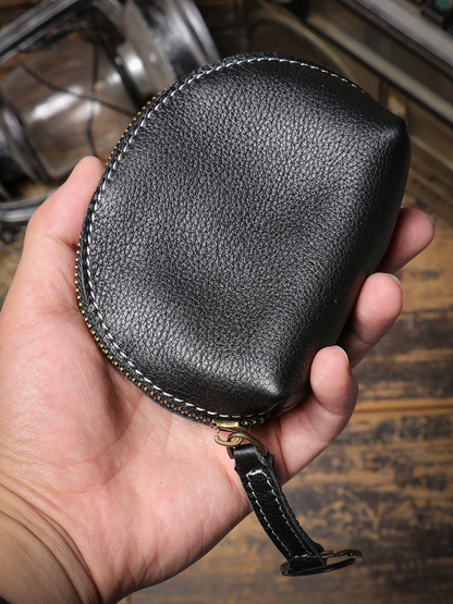 李記 | 原創手工真皮 | 頭層牛革零錢カ収納袋jz33號