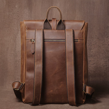 李記 | 原創手工真皮 | 基礎款~簡約耐用の後背包jz341號