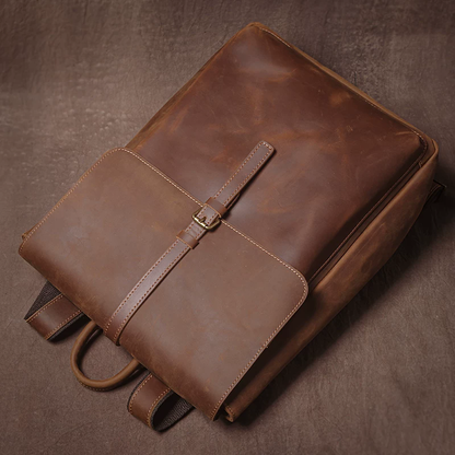 李記 | 原創手工真皮 | 基礎款~簡約耐用の後背包jz341號