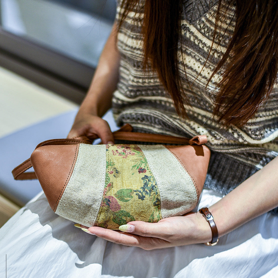 李記 | 原創手工真皮 | 超好看の復古餃子包k80319號