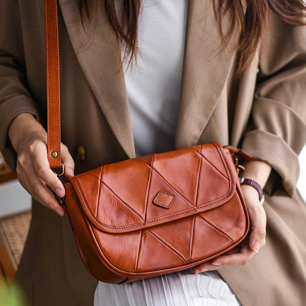 李記 | 原創手工真皮 | 超有感覺の復古馬鞍包l8150號