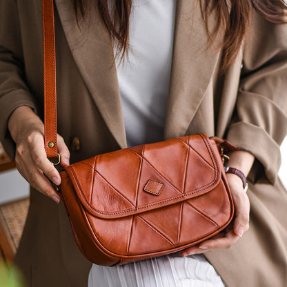 李記 | 原創手工真皮 | 超有感覺の復古馬鞍包l8150號