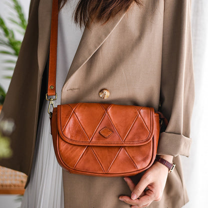 李記 | 原創手工真皮 | 超有感覺の復古馬鞍包l8150號