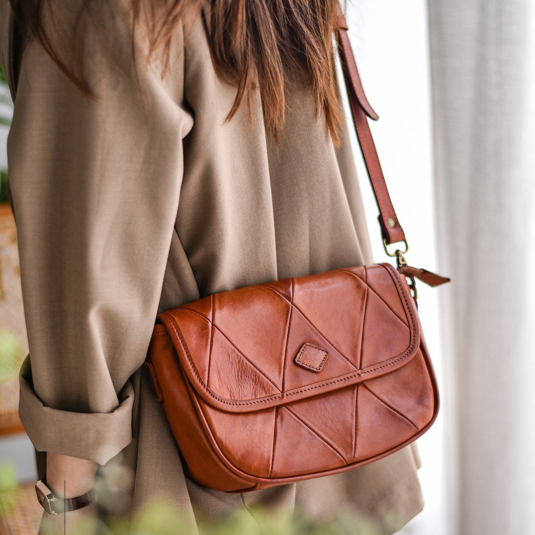 李記 | 原創手工真皮 | 超有感覺の復古馬鞍包l8150號