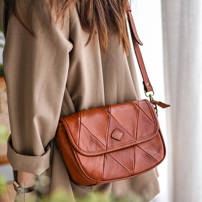 李記 | 原創手工真皮 | 超有感覺の復古馬鞍包l8150號