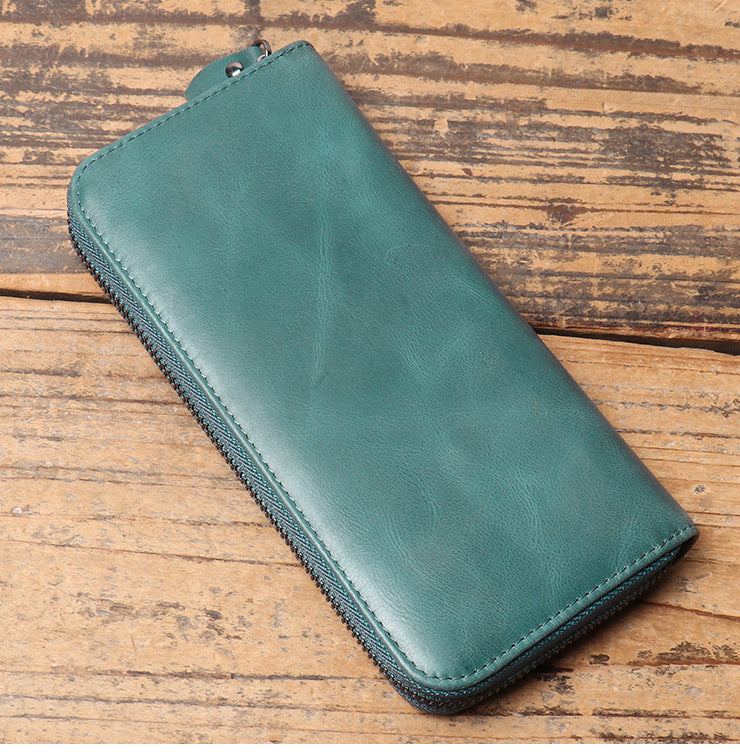 李記 | 原創真皮手工 | 仿古長錢夾 3315-1